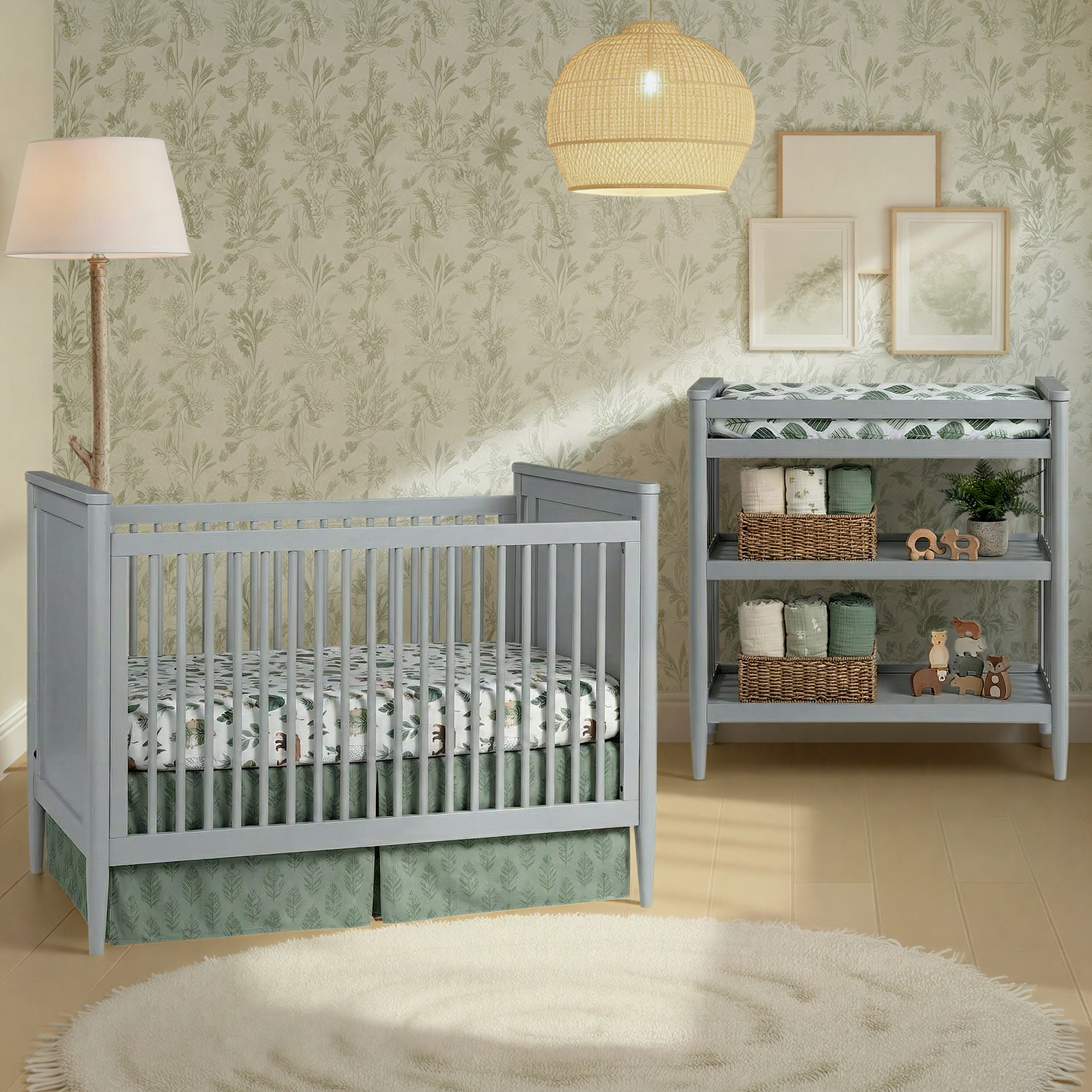 Modern Nursery Convertible Crib - Tots to Teens Furniture