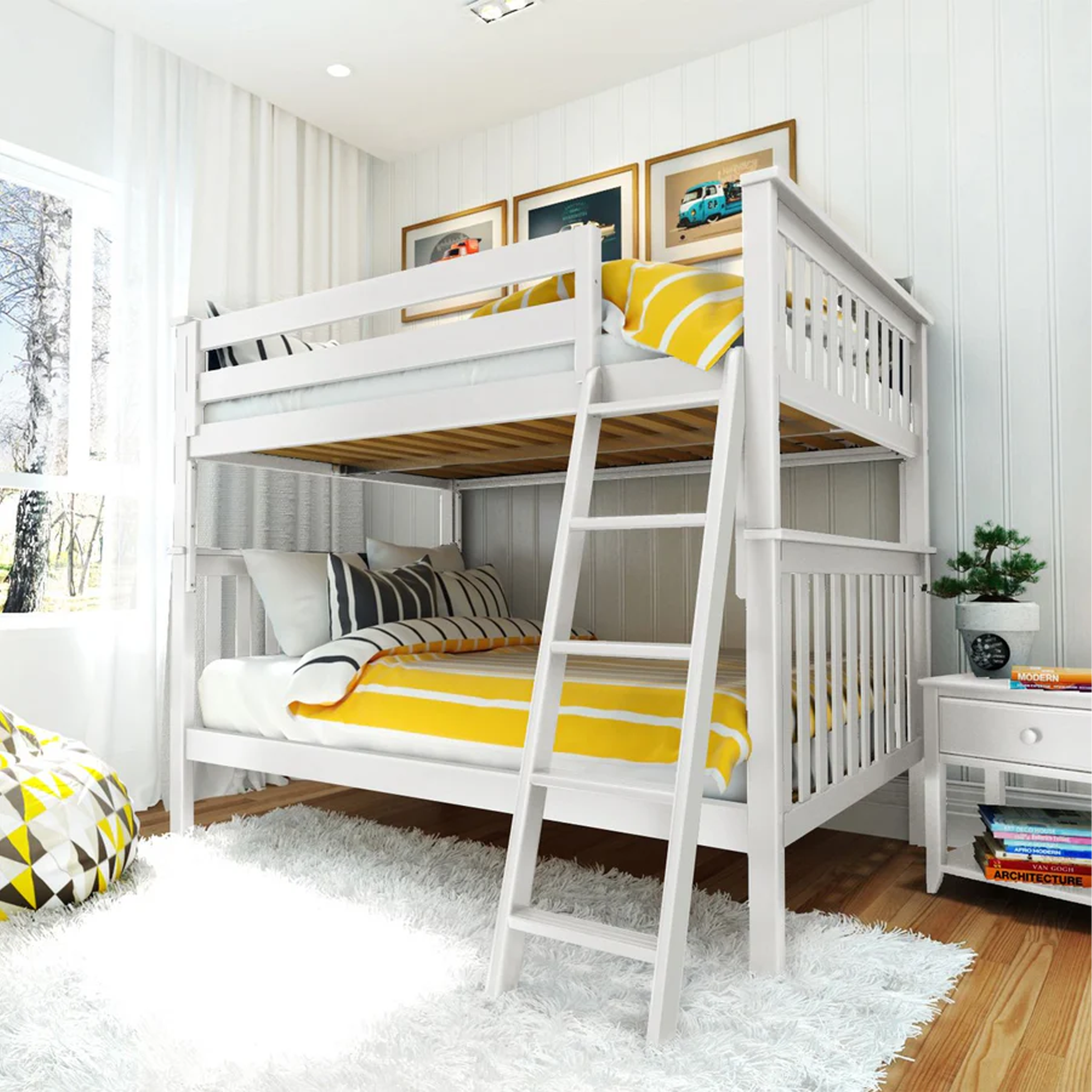 Cambridge 1 - Full/Full Bunk Bed w/Angle Ladder - Tots to Teens Furniture