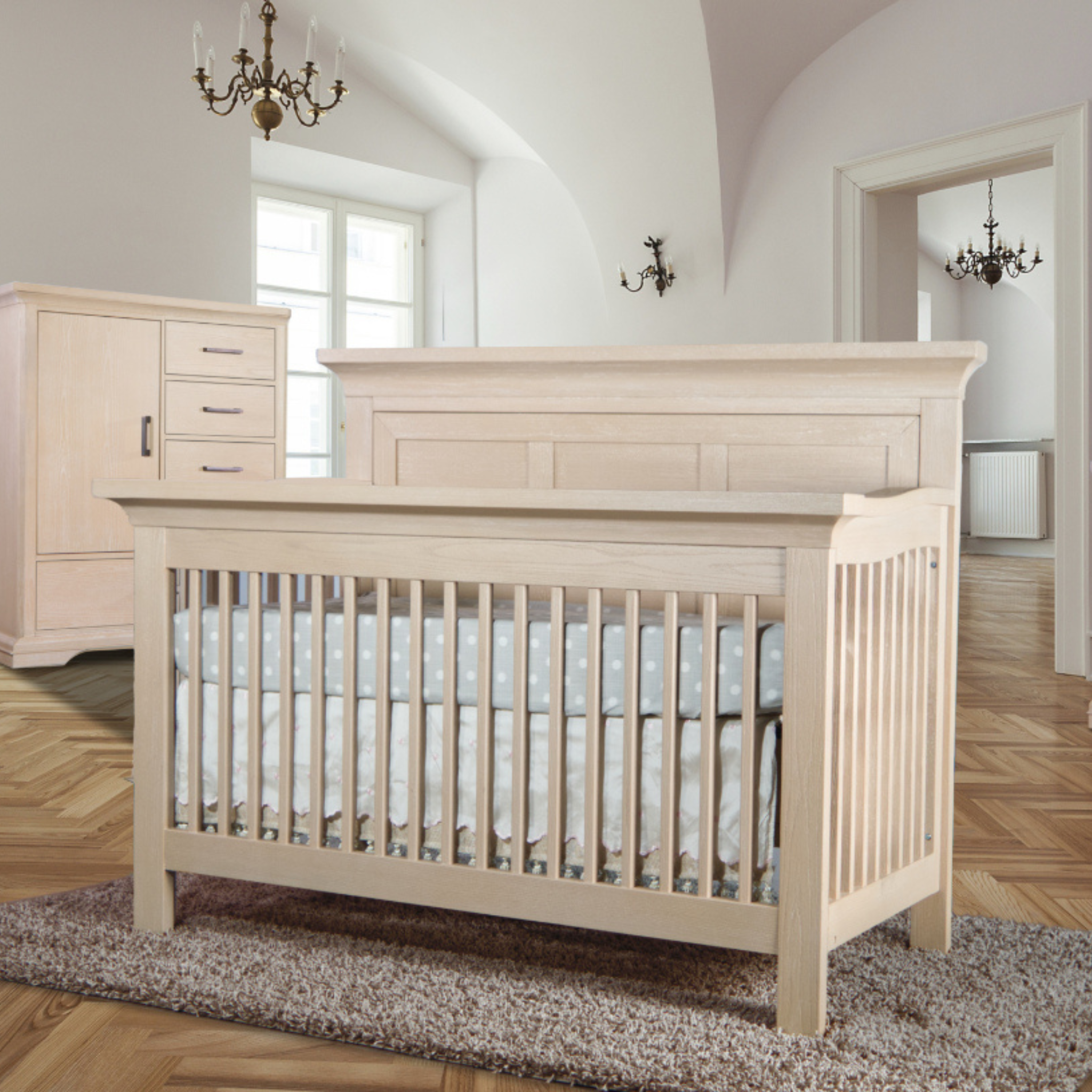 Genova Convertible Crib with Straight Leg | Tots to Teens Furniture