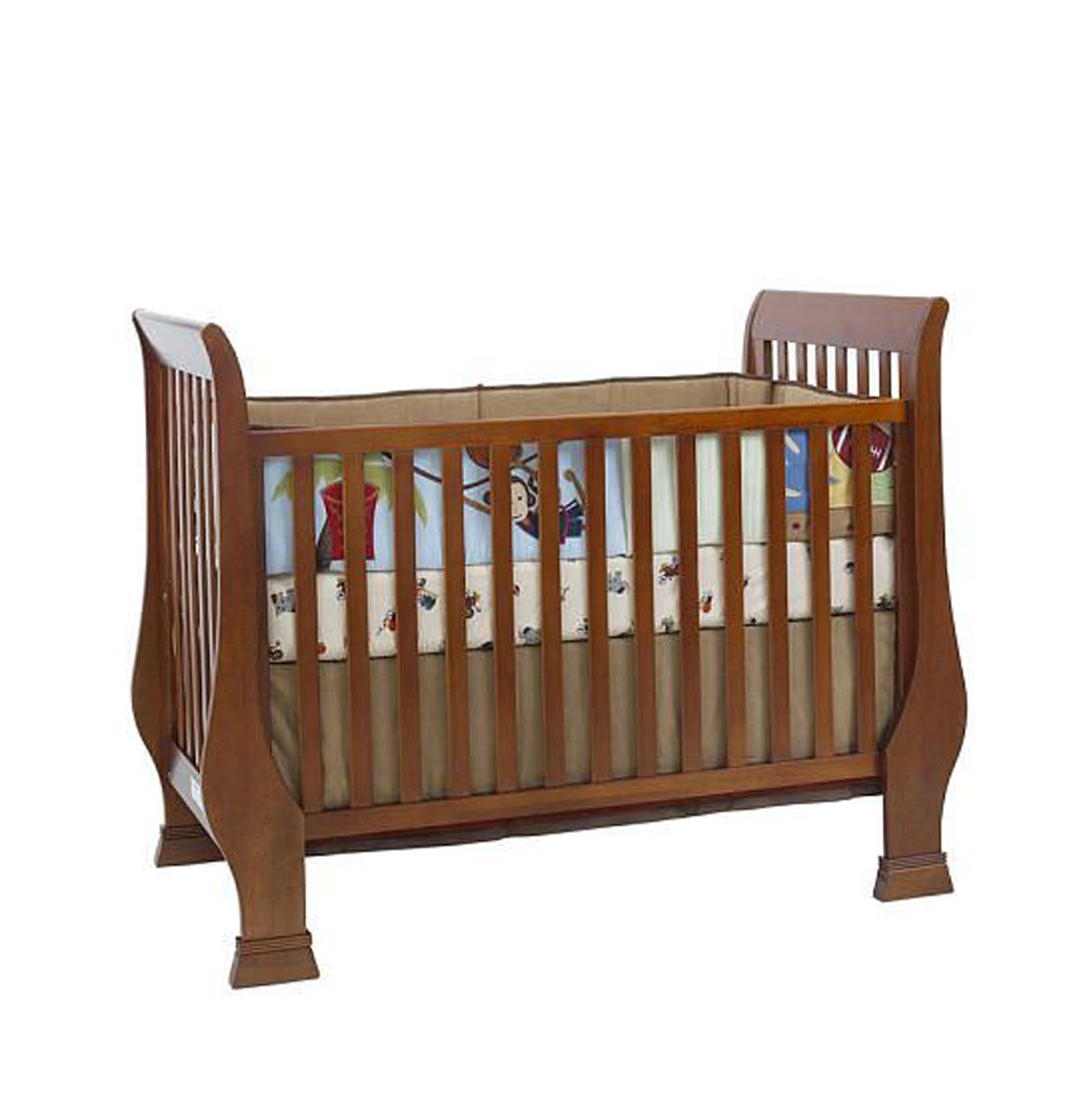 Baby Cache Essentials Bliss Sleigh 2776 Chestnut Toddler Guard Rail