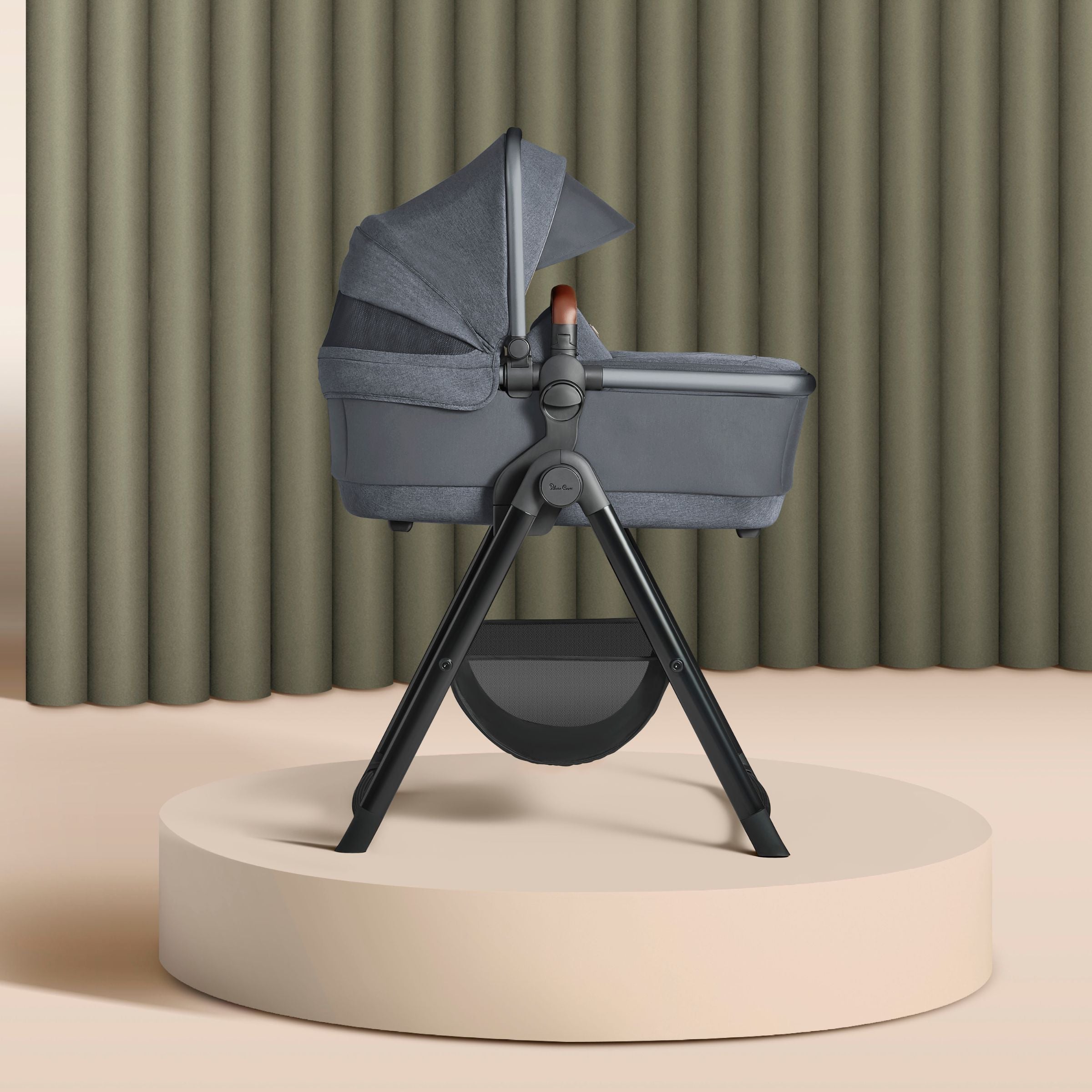 Silver Cross Wave Tandem Bassinet with Sustainable Fabrics - Tots to Teens Furniture