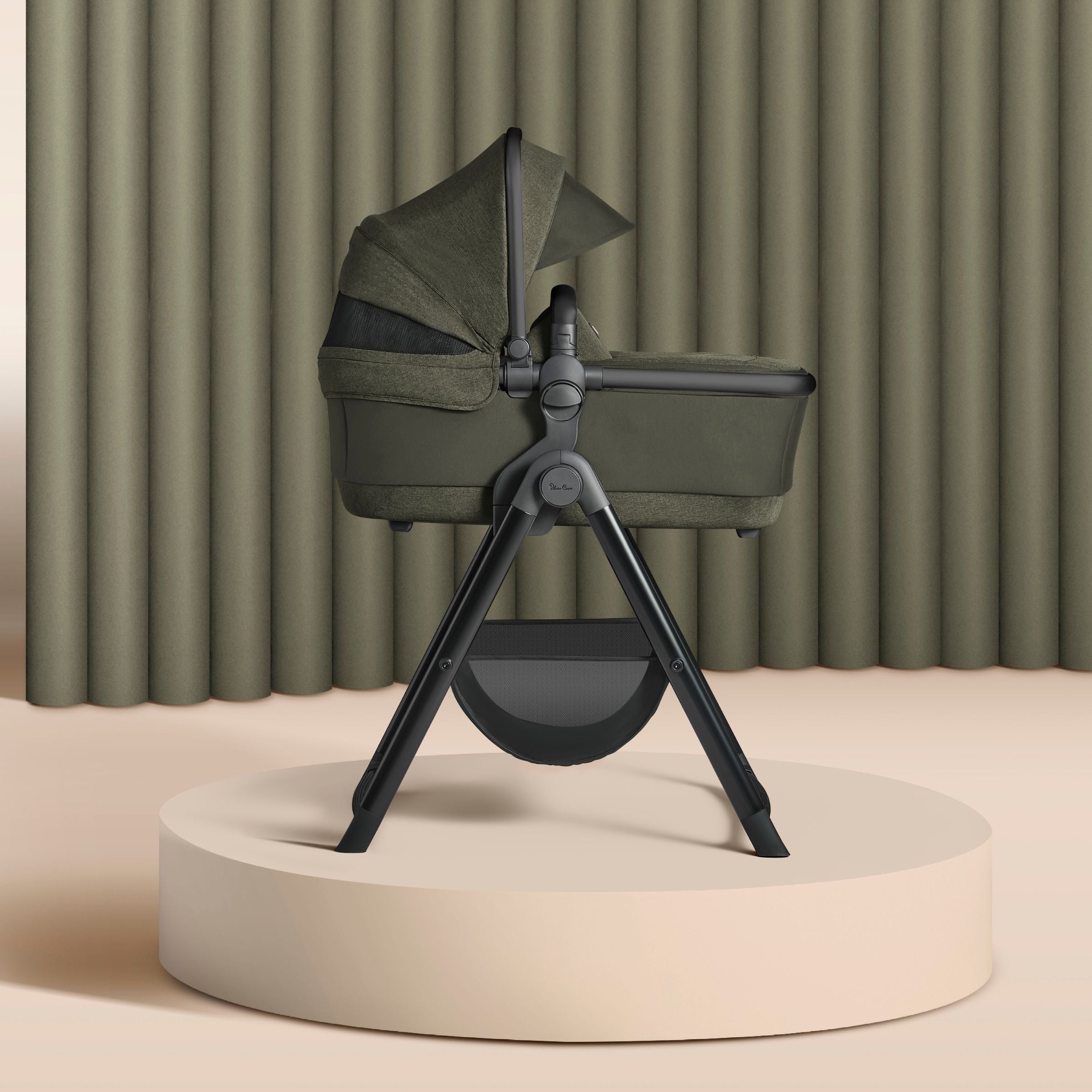 Silver Cross Wave Tandem Bassinet with Sustainable Fabrics - Tots to Teens Furniture