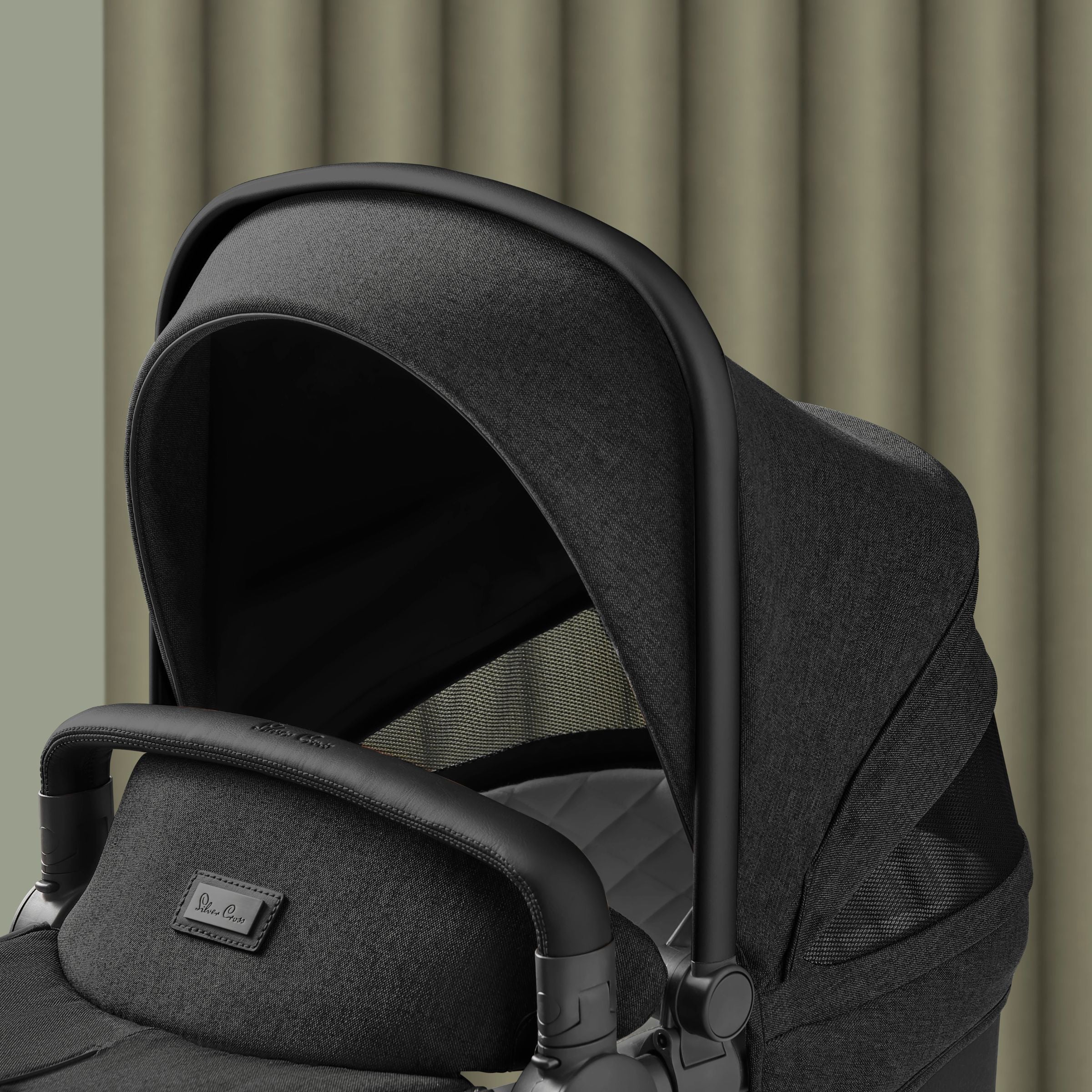 Silver Cross Wave Tandem Bassinet with Sustainable Fabrics - Tots to Teens Furniture