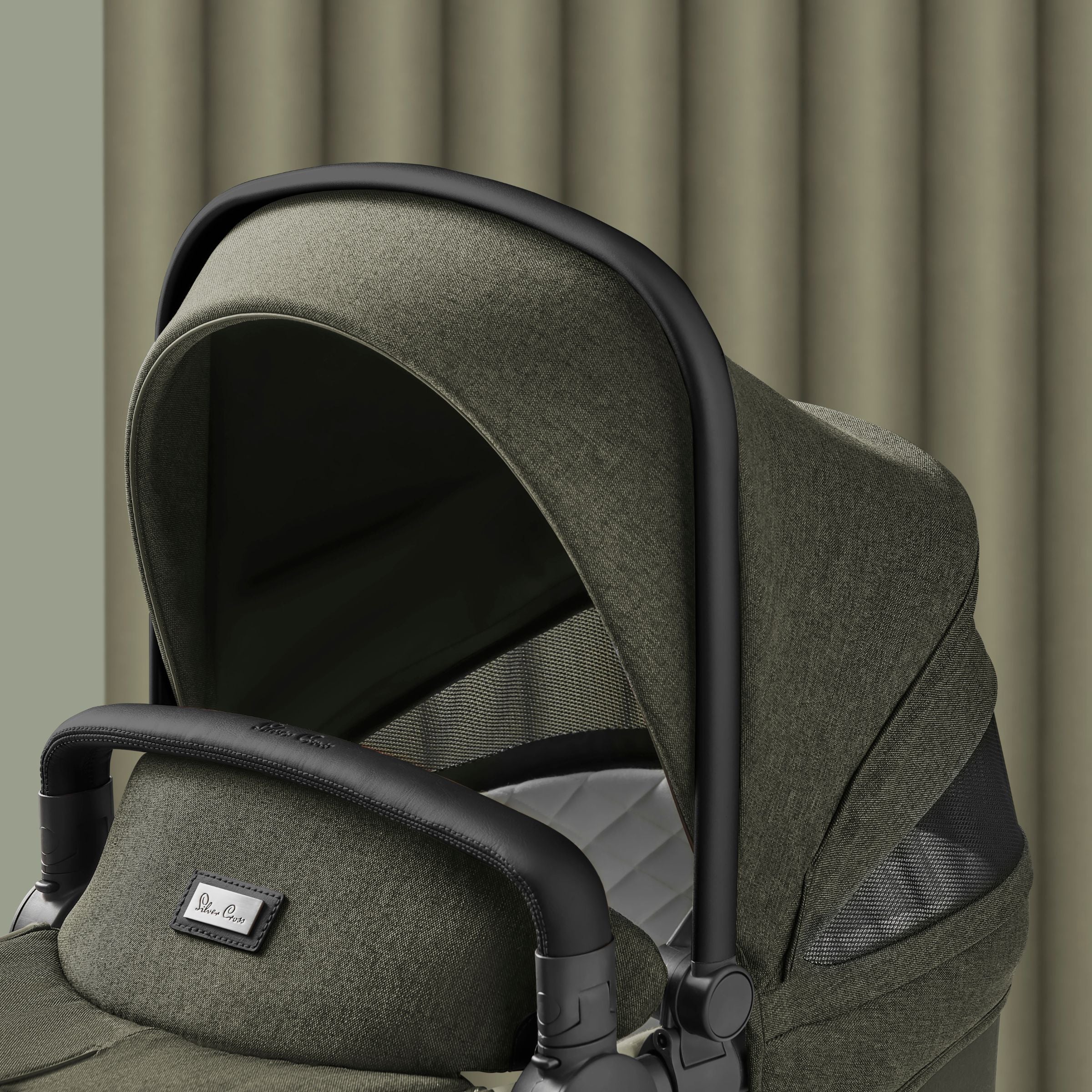Silver Cross Wave Tandem Bassinet with Sustainable Fabrics - Tots to Teens Furniture