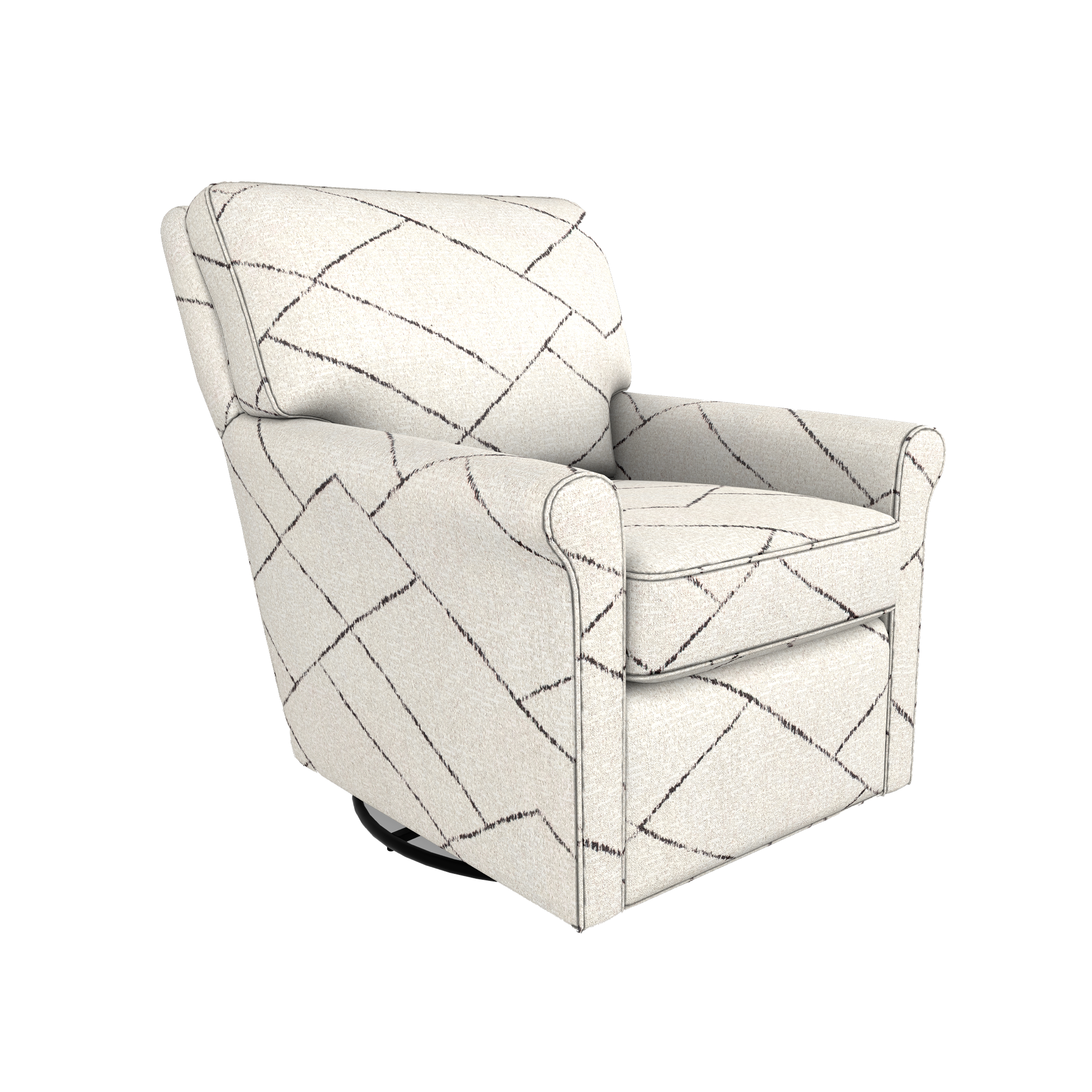 Kacey Swivel Glider Chair - Tots to Teens Furniture