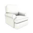 TRYP Stylish Swivel Glider Recliner - Tots to Teens Furniture