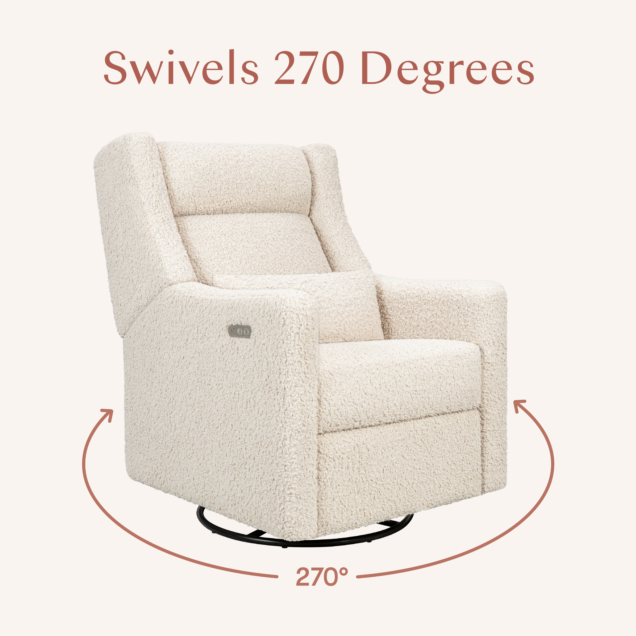 Kiwi Plus Power Recliner and Swivel Glider with Power Adjustable Headrest and USB Port | Tots to Teens Furniture