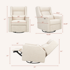 Kiwi Plus Power Recliner and Swivel Glider with Power Adjustable Headrest and USB Port | Tots to Teens Furniture