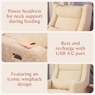 Kiwi Plus Power Recliner and Swivel Glider with Power Adjustable Headrest and USB Port | Tots to Teens Furniture