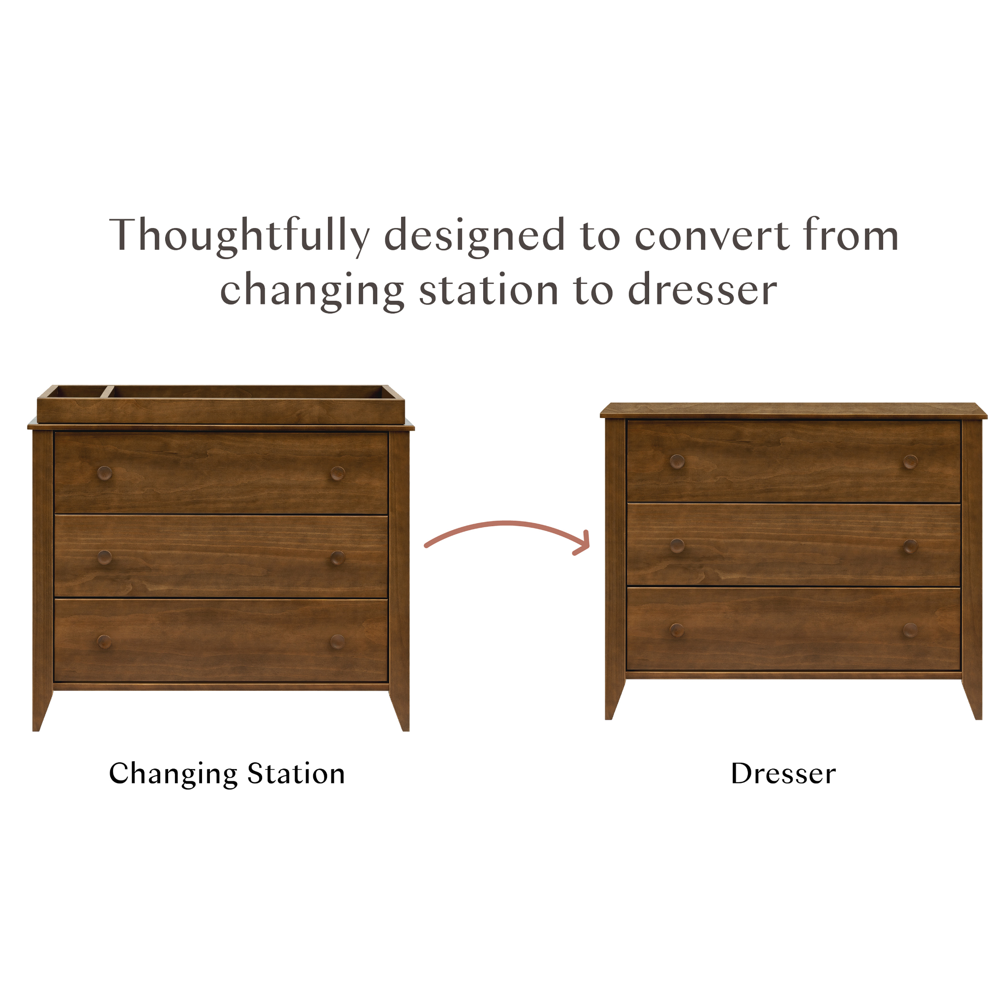 Sprout 3 Drawer Changer Dresser with Removable Changing Tray - Tots to Teens Furniture