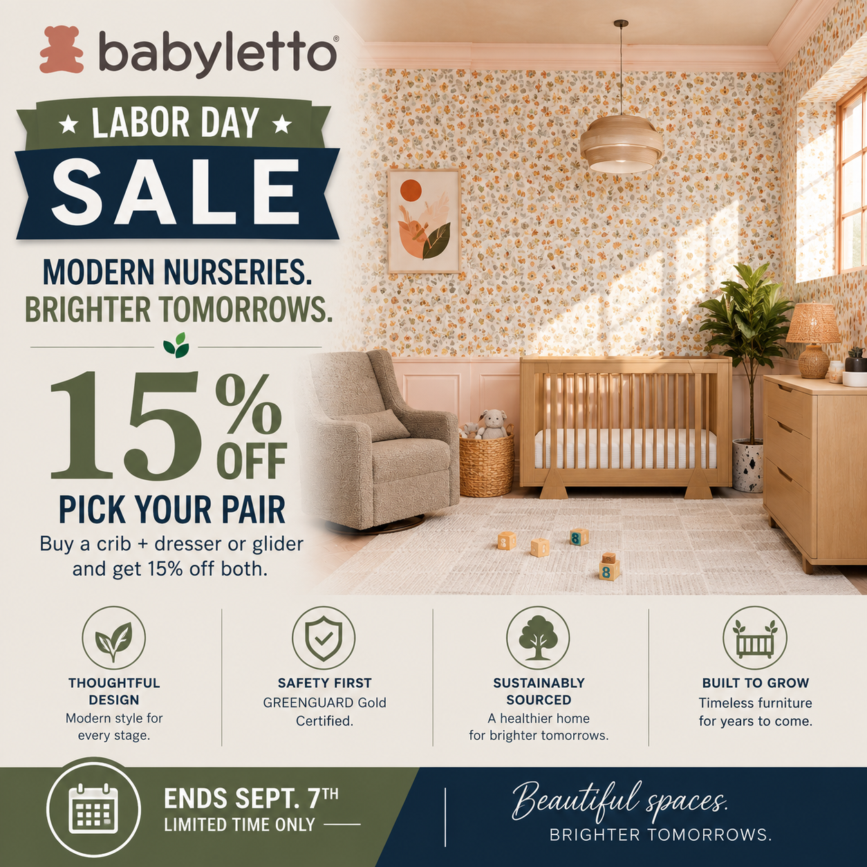 Babyletto Labor Day Sale 15% off