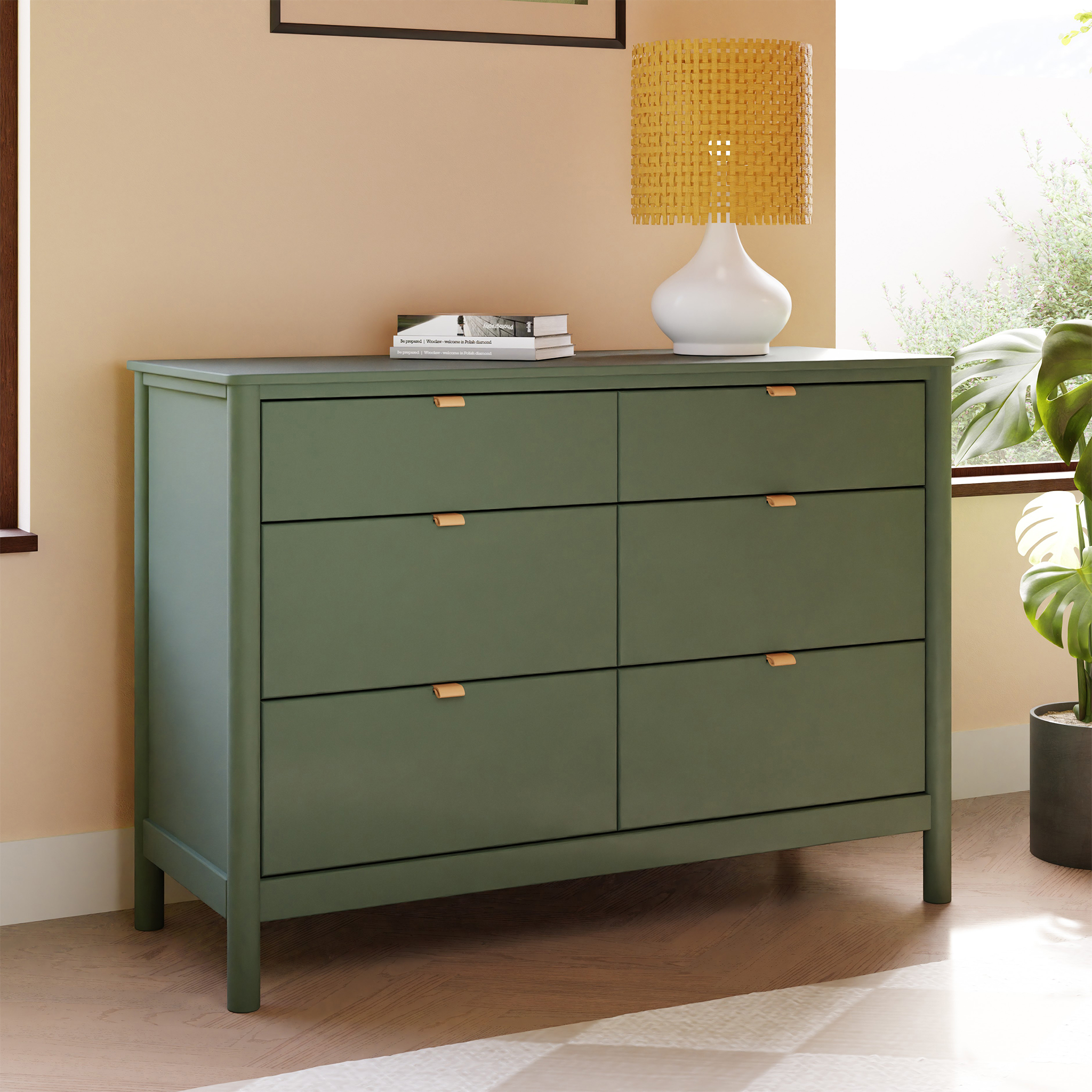 Babyletto Bondi 6-Drawer Assembled Dresser Forest Green Babyletto Bondi 6-Drawer Assembled Dresser Forest Green