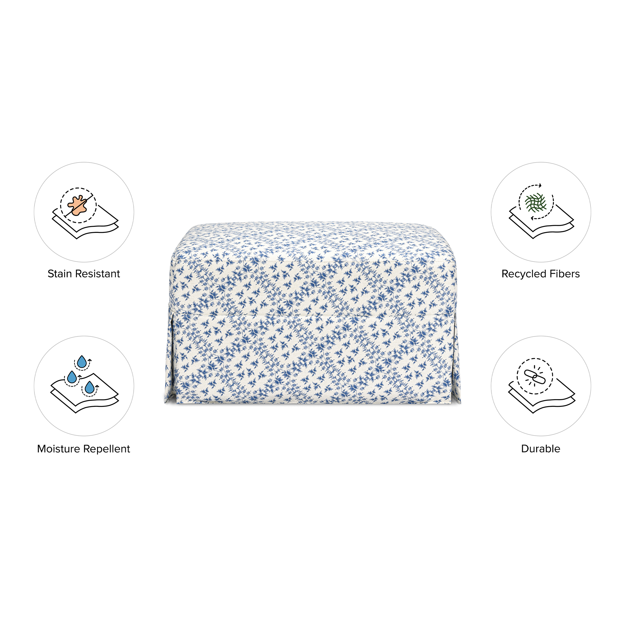 Crawford Gliding Ottoman - Tots to Teens Furniture