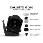 CYBEX Callisto G 360 Rotating All-in-One Convertible Car Seat - Tots to Teens Furniture