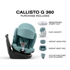 CYBEX Callisto G 360 Rotating All-in-One Convertible Car Seat - Tots to Teens Furniture