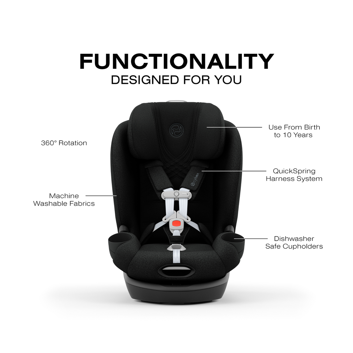 CYBEX Callisto T 360 Rotating All-in-One Convertible Car Seat