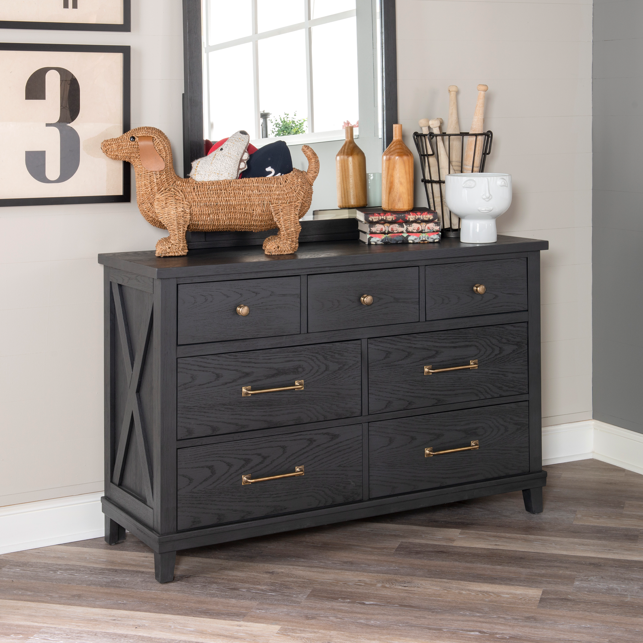 Flatiron 7 Drawer Dresser - Tots to Teens Furniture