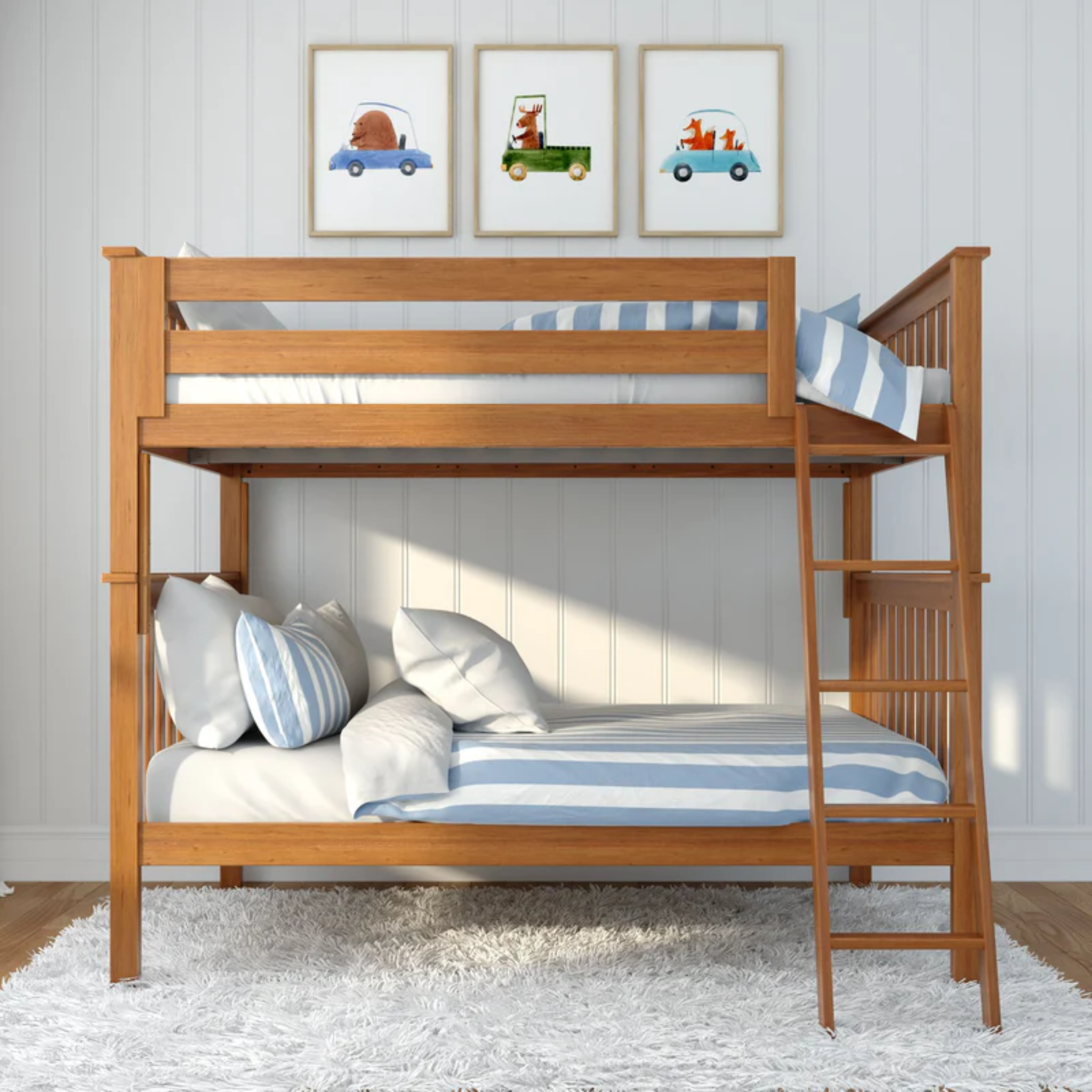 Cambridge 1 - Full/Full Bunk Bed w/Angle Ladder - Tots to Teens Furniture