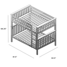 Cambridge - Full/Full Bunk Bed w/Straight Ladder - Tots to Teens Furniture