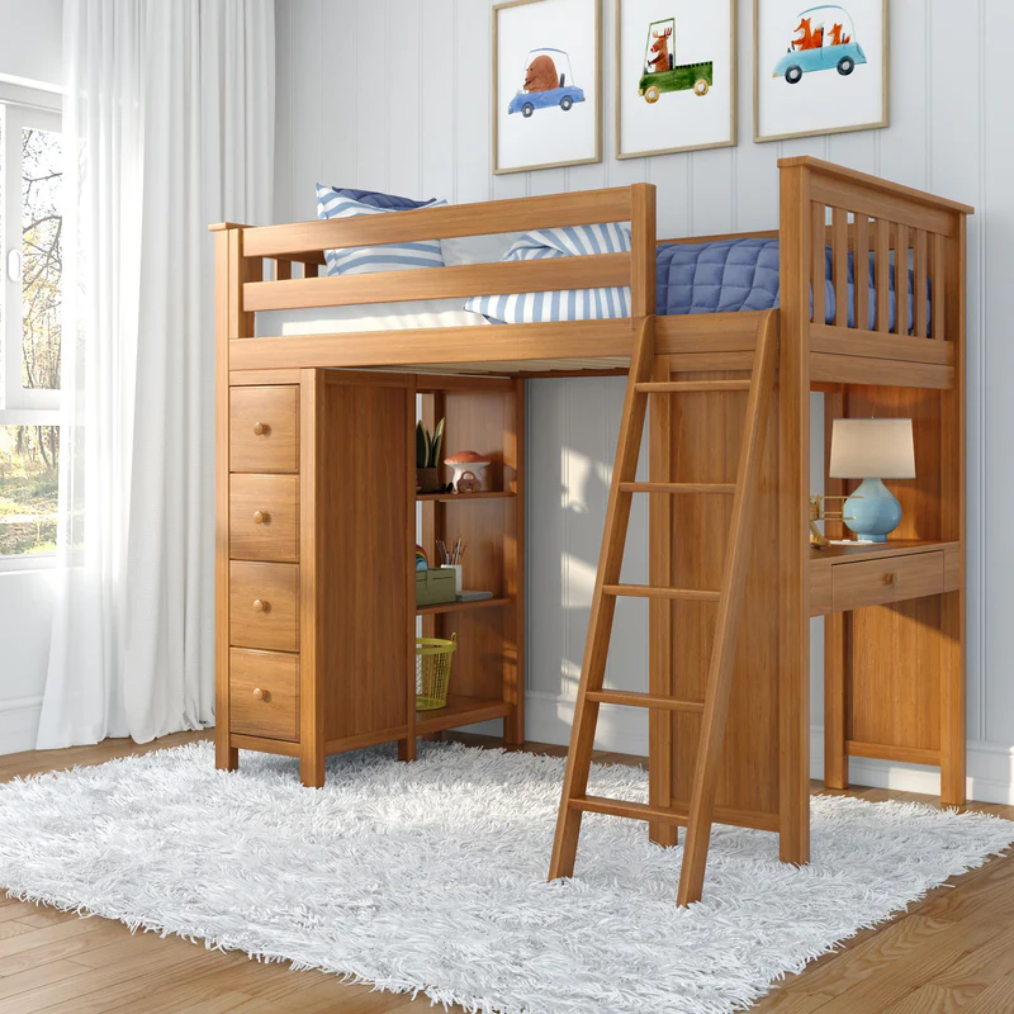 Loft Bed Storage Study | Tots to Teens Furniture