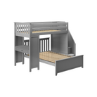 Brighton 1 - Twin High Loft w/ Staircase, Desk & Full-Size Bed - Tots to Teens Furniture