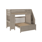Brighton 1 - Twin High Loft w/ Staircase, Desk & Full-Size Bed - Tots to Teens Furniture