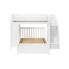 Brighton 1 - Twin High Loft w/ Staircase, Desk & Full-Size Bed - Tots to Teens Furniture