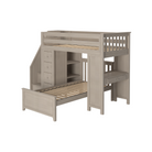 Chester 4 - Twin High Loft w/ Staircase, Dresser-Bookcase, Desk & Twin Bed - Tots to Teens Furniture