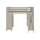 Mayfair - Full All-in-One w/ Dresser-Bookcase & Desk w/ Double-Drawer - Tots to Teens Furniture
