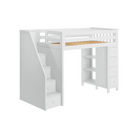 Oxford - Twin High Loft w/ Staircase & Dresser-Bookcase - Tots to Teens Furniture