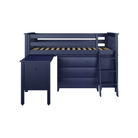 Windsor 3 - Low Loft Bed w/ Ladder, 2 Dressers & Pull-out Desk - Tots to Teens Furniture