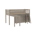 Windsor 3 - Low Loft Bed w/ Ladder, 2 Dressers & Pull-out Desk - Tots to Teens Furniture