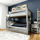 Bristol - Twin/Twin Bunk Bed w/Straight Ladder - Tots to Teens Furniture