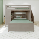 Fulham 1 - Full High Loft w/ Staircase, Desk & Full-Size Bed - Tots to Teens Furniture