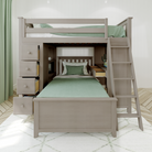 Mayfair 1 - Full All-in-One w/ Dresser, Bookcase, Desk & Twin-Size Bed - Tots to Teens Furniture