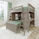 Mayfair 1 - Full All-in-One w/ Dresser, Bookcase, Desk & Twin-Size Bed - Tots to Teens Furniture