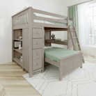 Mayfair 1 - Full All-in-One w/ Dresser, Bookcase, Desk & Twin-Size Bed - Tots to Teens Furniture