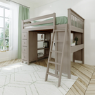 Mayfair - Full All-in-One w/ Dresser-Bookcase & Desk w/ Double-Drawer - Tots to Teens Furniture