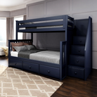 Newcastle - Twin/Full Bunk Bed w/ Staircase - Tots to Teens Furniture