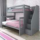 Newcastle - Twin/Full Bunk Bed w/ Staircase - Tots to Teens Furniture