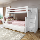 Newcastle - Twin/Full Bunk Bed w/ Staircase - Tots to Teens Furniture