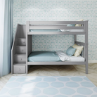 Sunderland - Twin/Twin Bunk Bed w/ Staircase - Tots to Teens Furniture