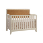 Kyoto Crib with Upholstered Panel - Caramel - Tots to Teens Furniture