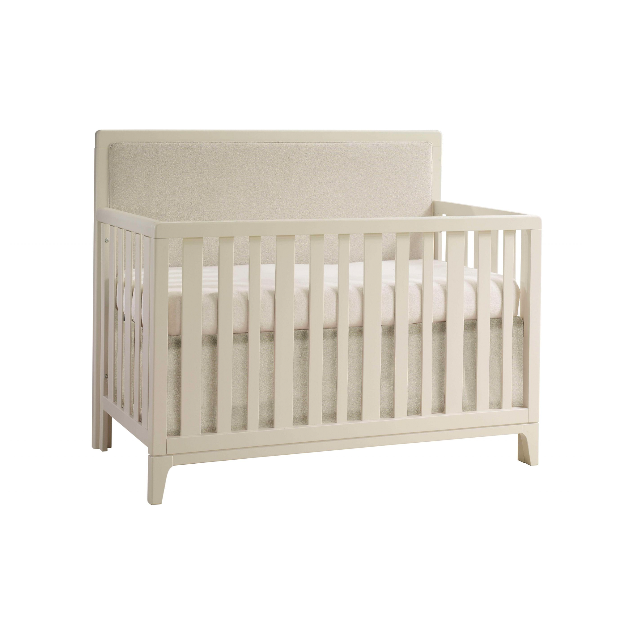 Kyoto Crib with Upholstered Panel - Talc - Tots to Teens Furniture
