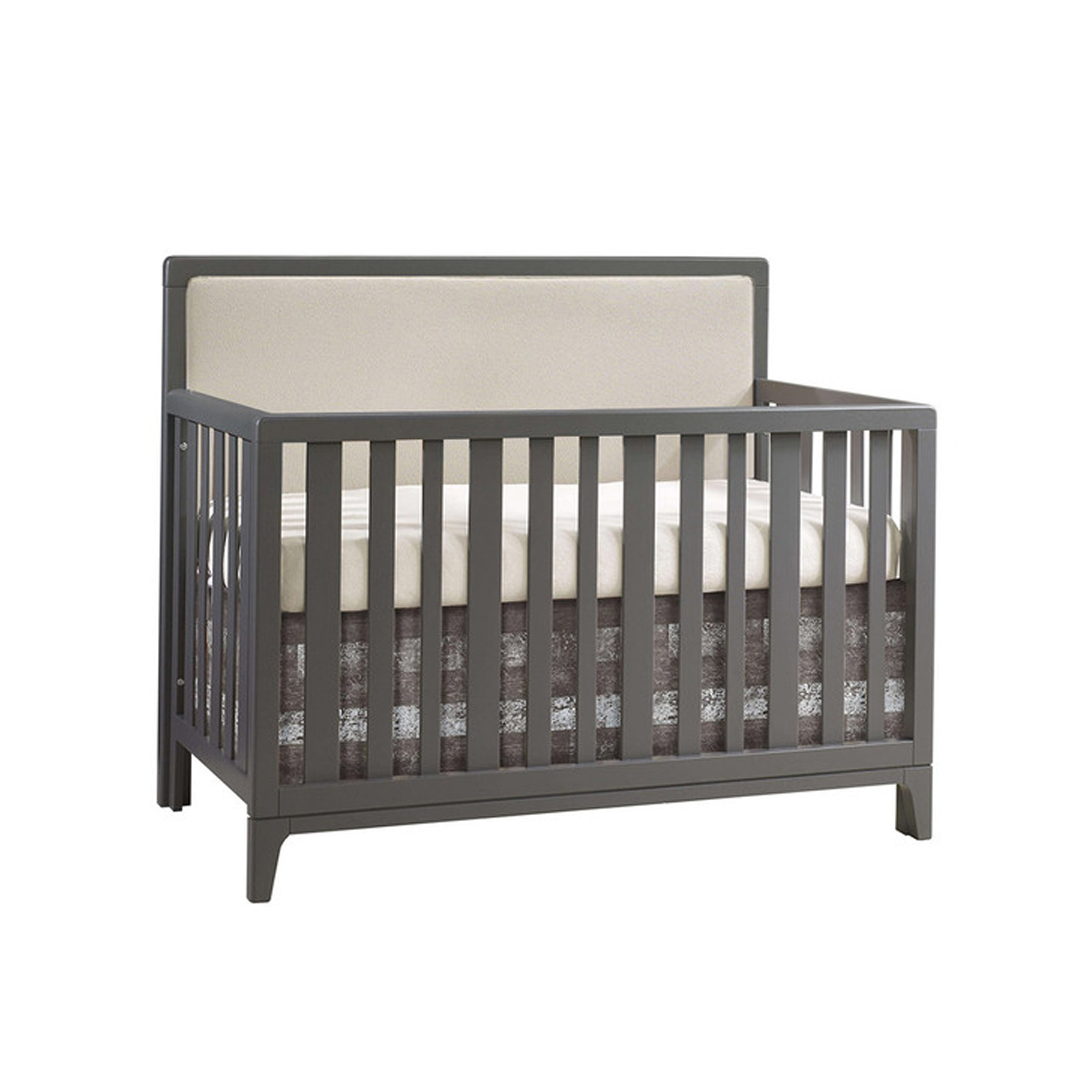 Kyoto Crib with Upholstered Panel - Talc - Tots to Teens Furniture