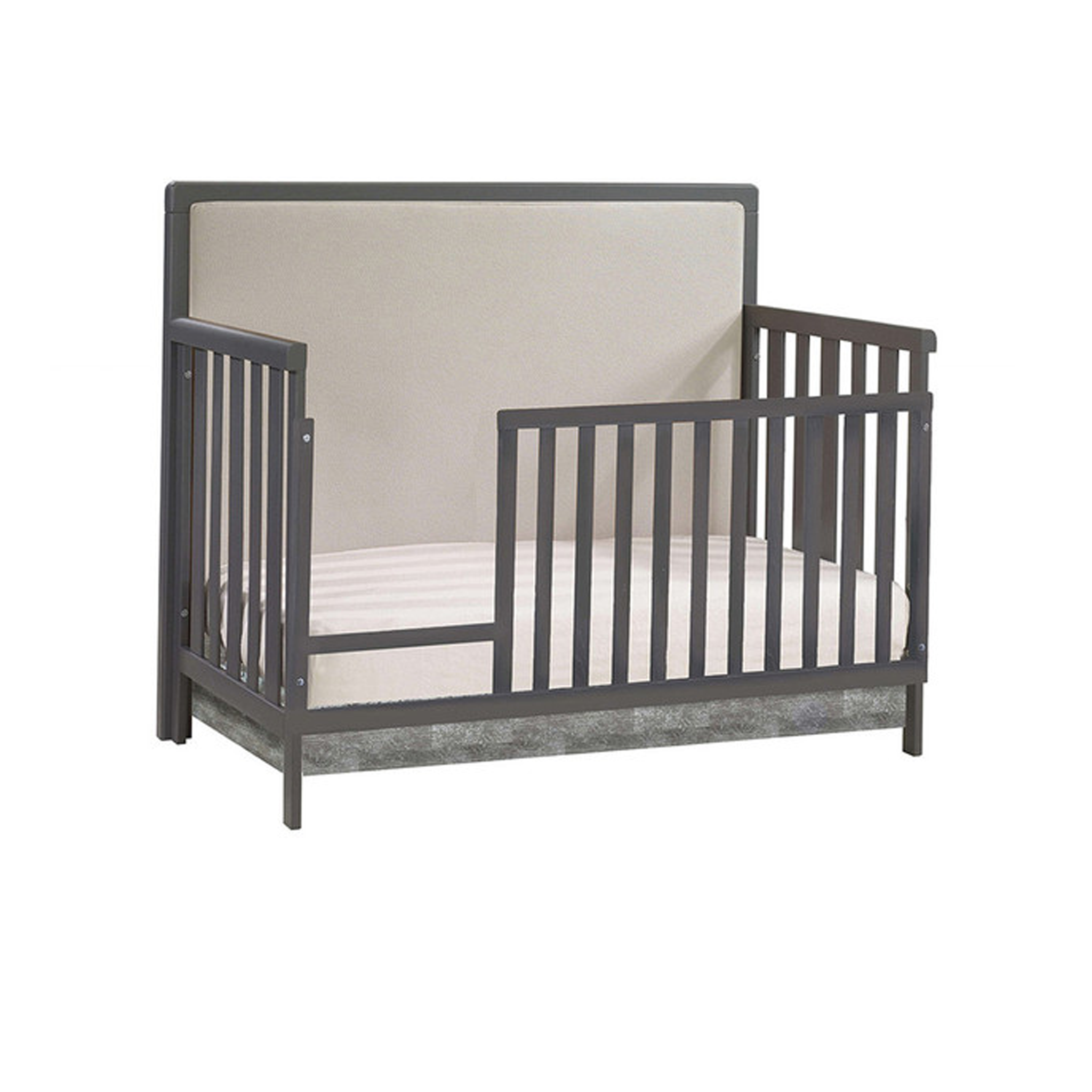 Kyoto Crib with Upholstered Panel - Talc - Tots to Teens Furniture
