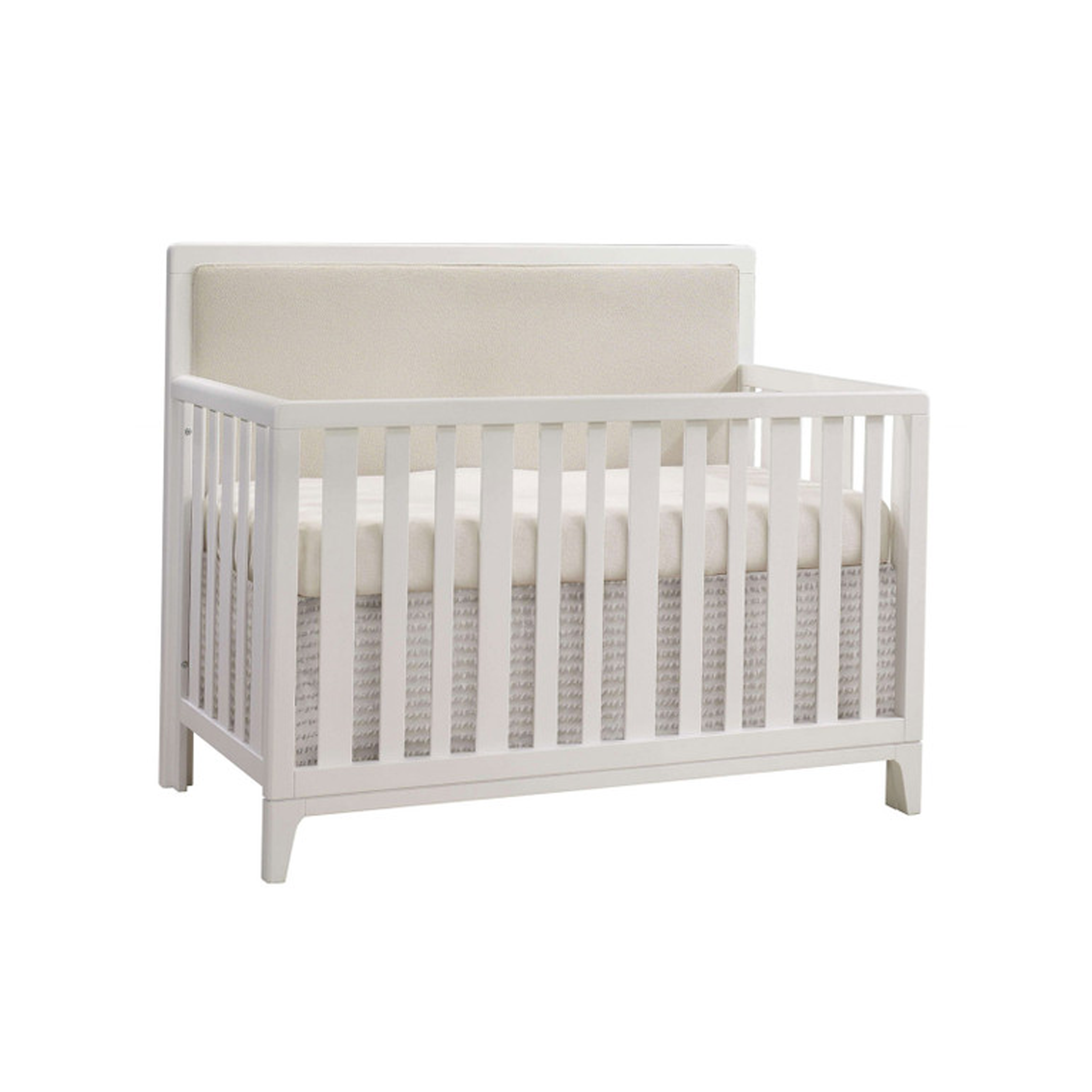 Kyoto Crib with Upholstered Panel - Talc - Tots to Teens Furniture