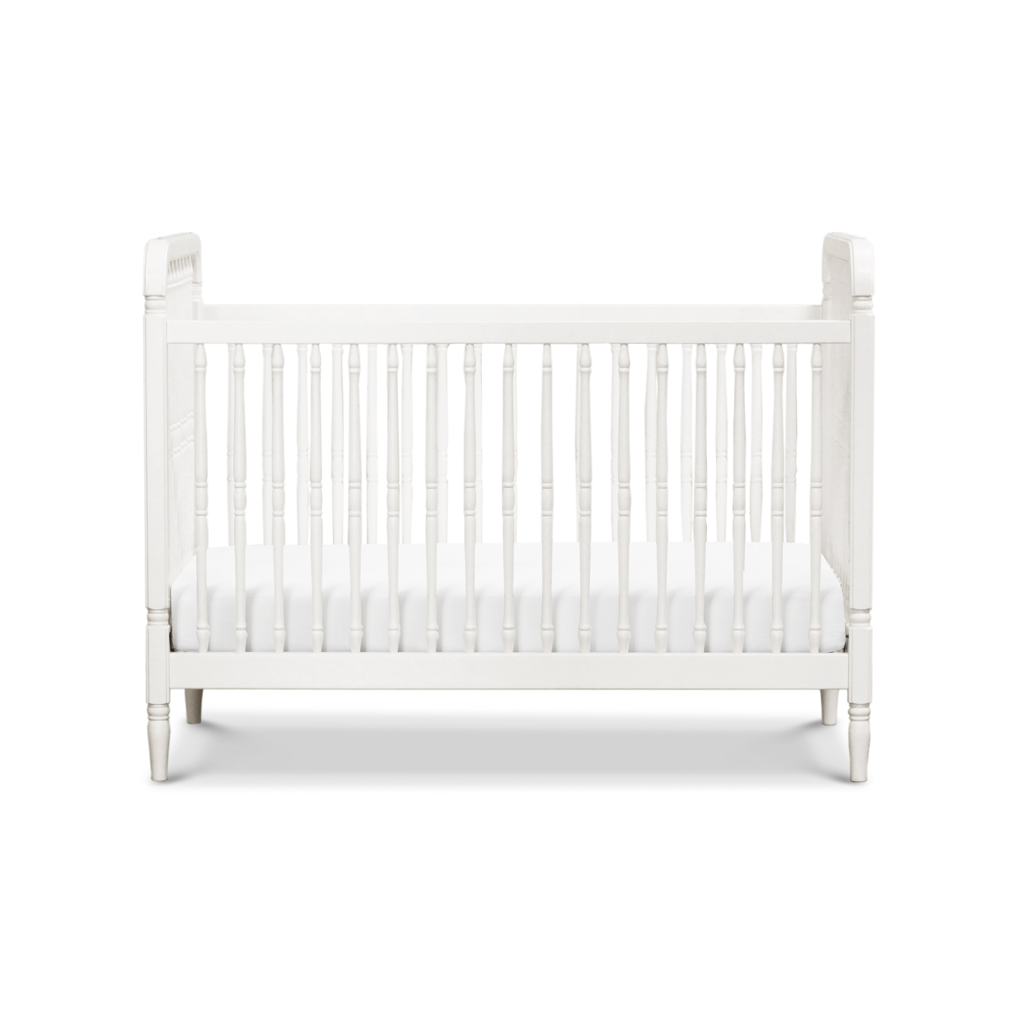Liberty 3 in 1 Convertible Spindle Crib with Toddler Bed Conversion Kit Warm White