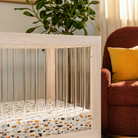 Lolly 3 in 1 Convertible Crib with Toddler Bed Conversion Kit - Tots to Teens Furniture