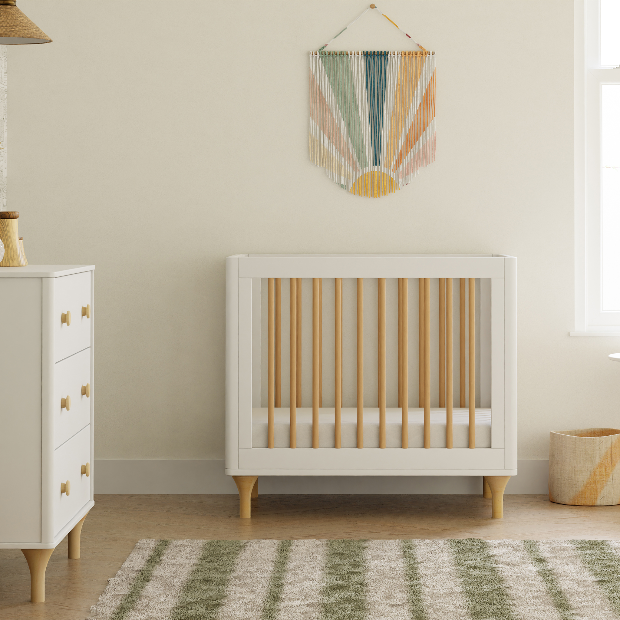 Lolly 4-in-1 Convertible Mini Crib with Toddler Conversion Kit - Tots to Teens Furniture